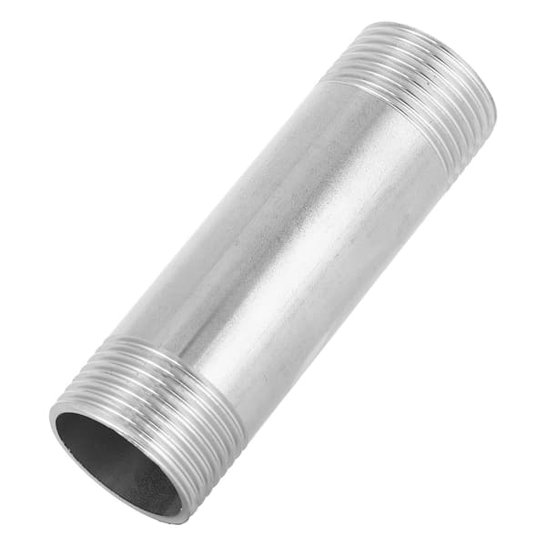 1 tomme NPT til 1 tomme NPT utvendig gjenge 304 rustfritt stål nippel gjengede rørkoblinger