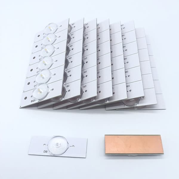 50 stk serie/parti 6V SMD-lamper med optisk linse