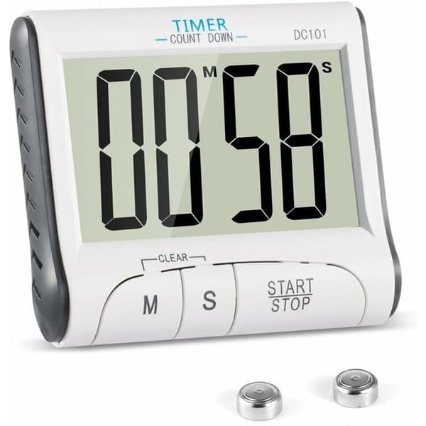 Kjøkkentimer, magnetisk elektronisk kjøkkentimer, 24-timers digital timer