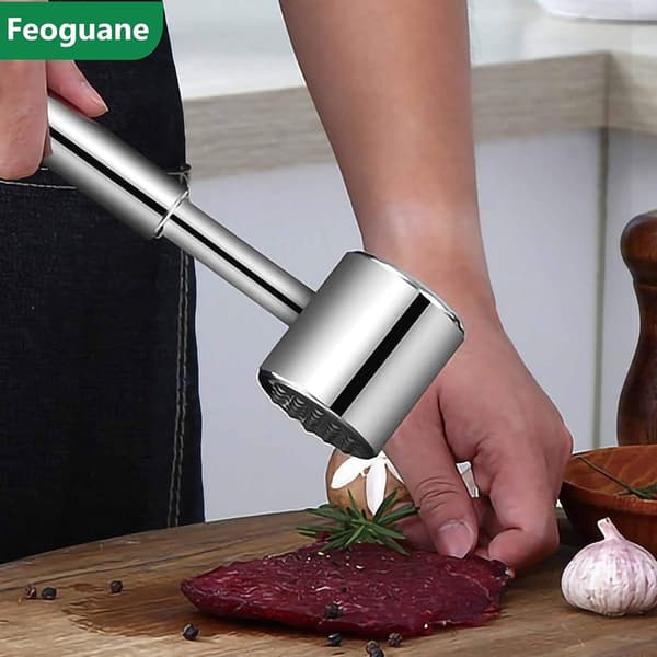 Kraftig rustfrit stål dobbeltsidet hammer kødkværn, kødkværn