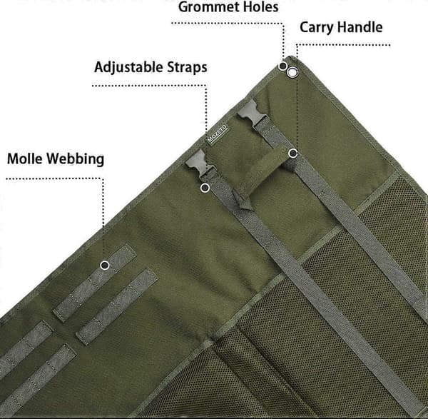 Extra Large Shooting Mat - Padded Waterproof Hunting Mat for Prone Shooting and Range Use, Durable Design and Comfortable Padding