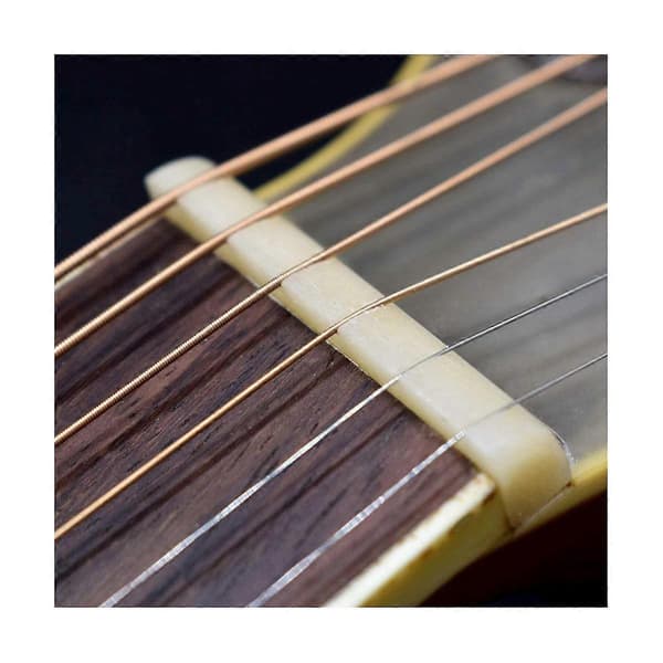 Akustisk gitar bensadel og mutter, brobensadel 43mm nedre broben 74mm