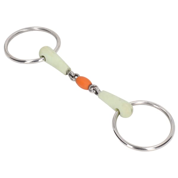 Stainless Steel Horse Mouthpiece Eggbutt Snaffle Bit Outdoor Training Loose Ring