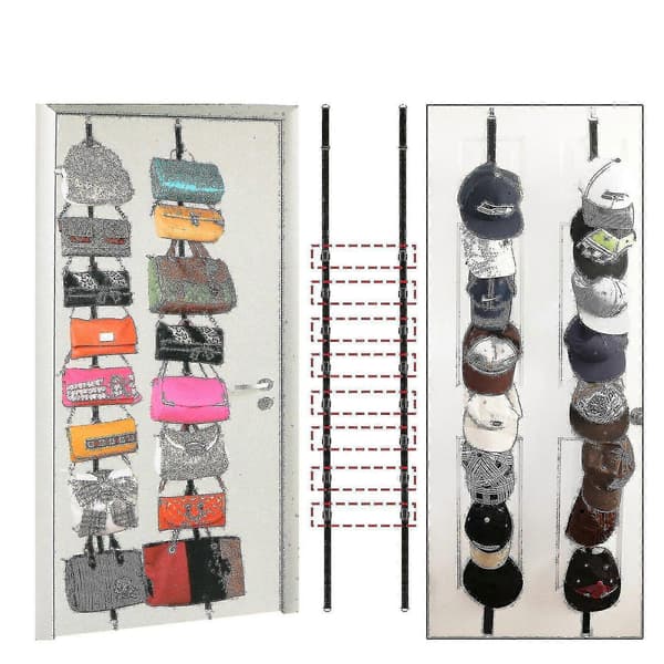 Baseball Cap Rack Hat Rack Home Organizer Storage Door Wardrobe Hanger - Wtake