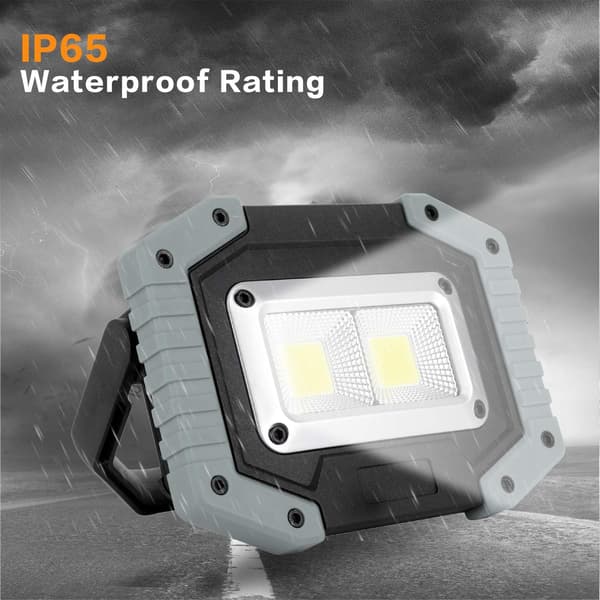 Arbeidslampe oppladbar LED arbeidslampe bærbar spotlight C