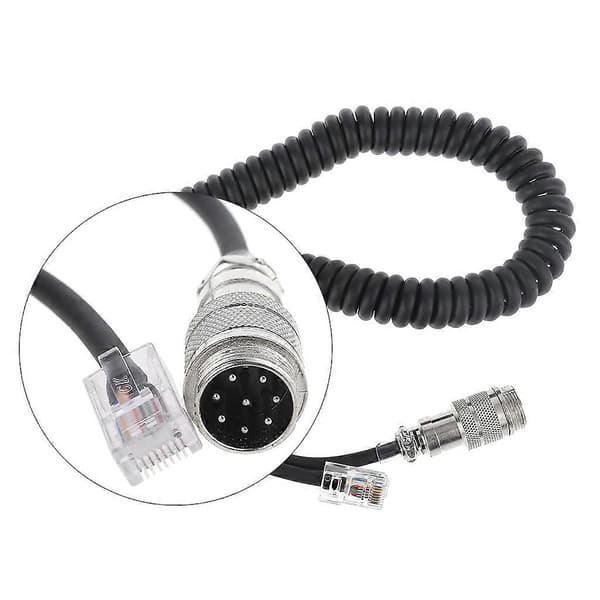 8-pin to RJ-45 modular microphone cable adapter for Yaesu microphone MD-200 MD-100 M-1 M-100 FT-450 FT-900 FT-991