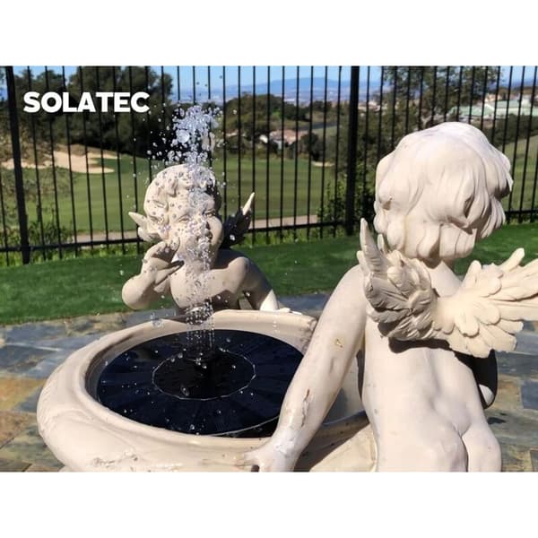 Solatec solfontän, solenergidriven pump 1,4 W - nedsänkbar pump för damm, pool, trädgård, akvarium.,AAFGVC