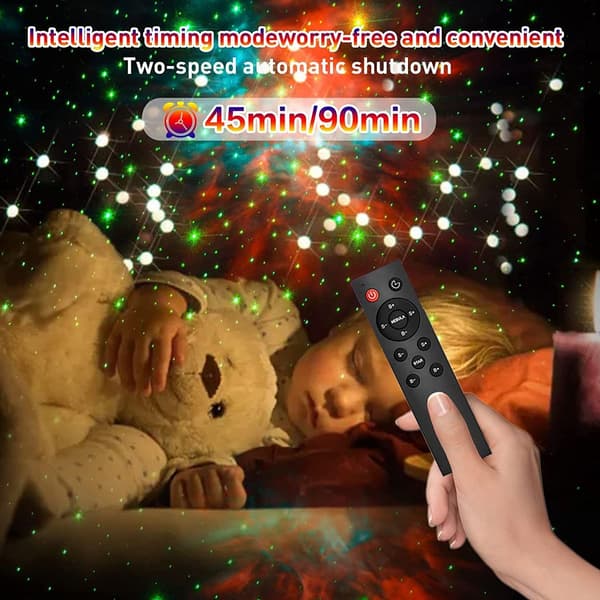 Astronaut Galaxy Star Projector Stjernehimmel Nattlys, Astronautprojektor med Tåke, Ti