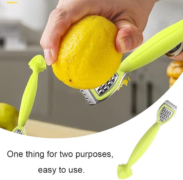 Multifunktionelt Manuelt Rivejern & Saftpresser Kompatibel med Citron Zester til Køkken Spisebord Bar Citron