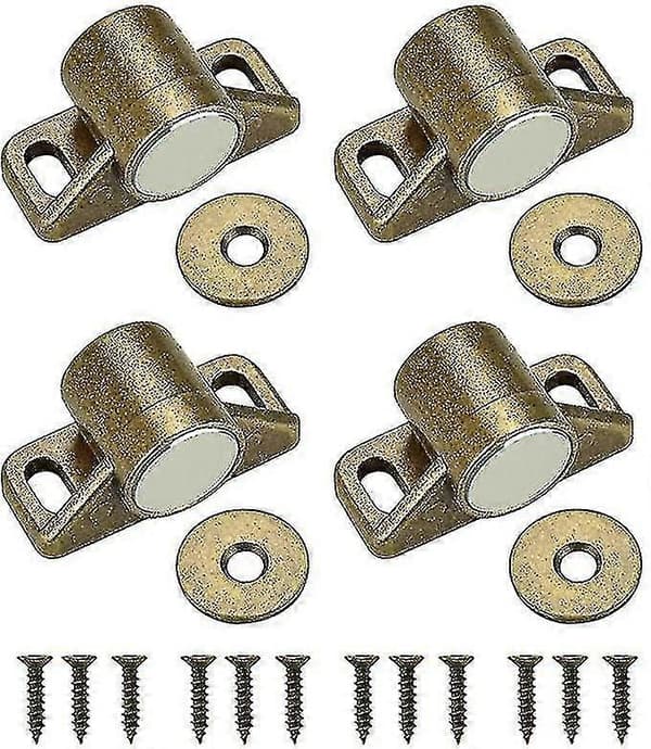 Betterlifefg-4st Garderobedørrmagnet Magnetisk Dørlås Garderobedørstopper