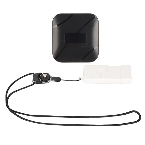 Patient Pager System 1 Transmitter 1 Receiver 4 Volume Levels LED Light Wireless Calling System for Family 100‑240V EU Plug