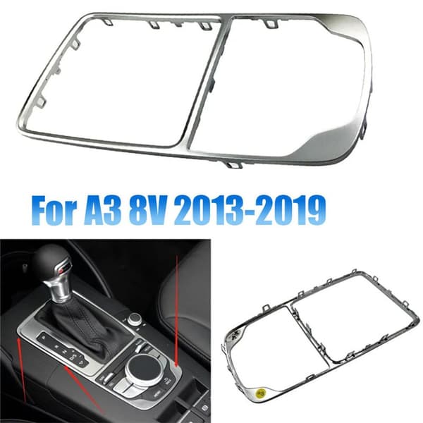8V0864260A Chrome Gear Shift Knob Frame Trim for A3 8V S3 2014-2019 Console Surround Panel 8V0 864 260 3Q7