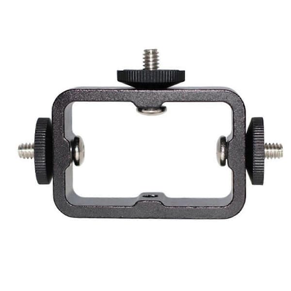 Holder Flash Bracket Adapter Mount for Live Broadcast Selfie Camera Phones 1/4 Hole Metal Three-P