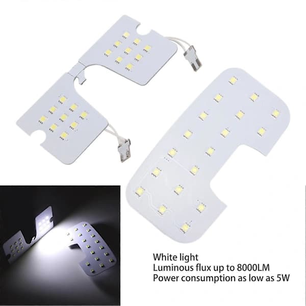 3 stk. Bil LED Interiør Leselys 12V 5W SMD5050 8000LM Interiørlys Erstatning for HYUNDAI IX35