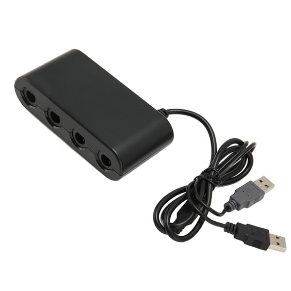 GC Controller Adapter 4 porte 3 i 1 Game Controller Adapter med Turobo-funktion til Switch til Wii U PC