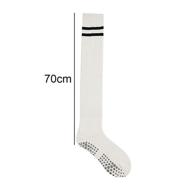 Knee-High Toe-Free Long Non-Slip Socks - Anti-Slip White KLB