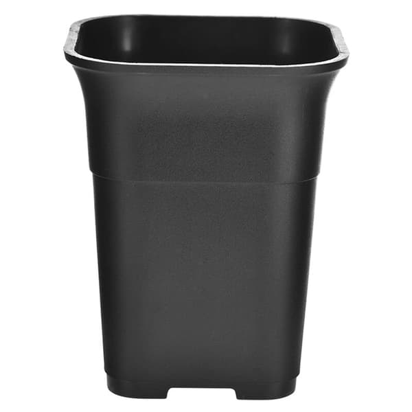 5 Pcs Black Square Tall Mini Nursery Succulent Planter Potted Small Flower Pots, L