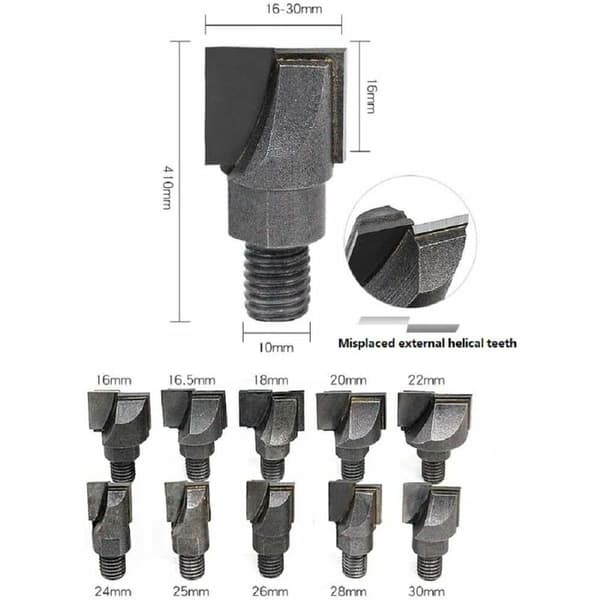 1 stk 16-30mm Karbid Træfræser Til Souder Mortise Lås Jig CWB16(20mm)