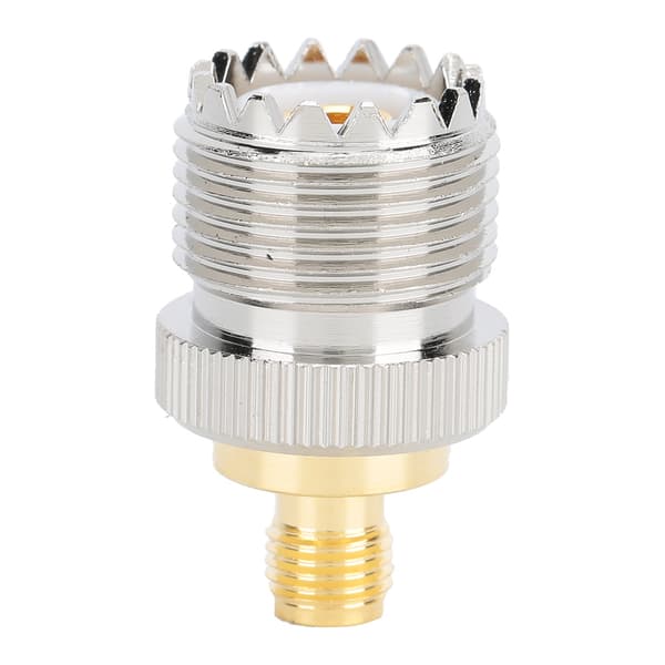 2 stk. SMA hun til UHF hun adapterstik messing 50 Ohm stik til antenner