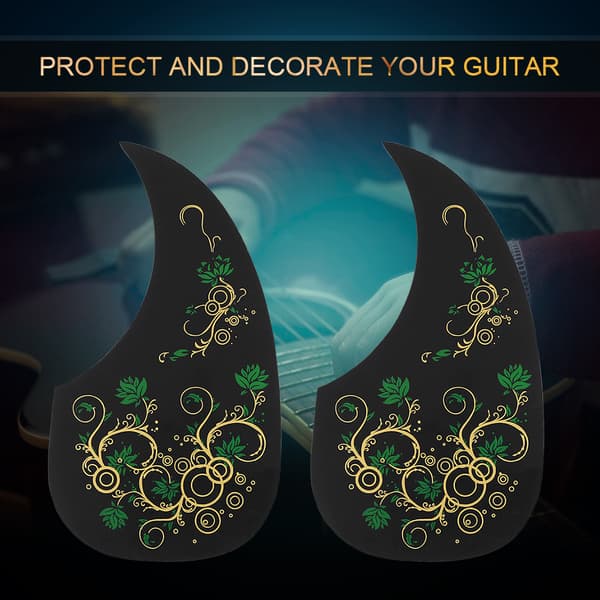 2pcs Durable Self-Adhesive Pickguards Replacement Parts for 40\" 41\" Folk Guitar