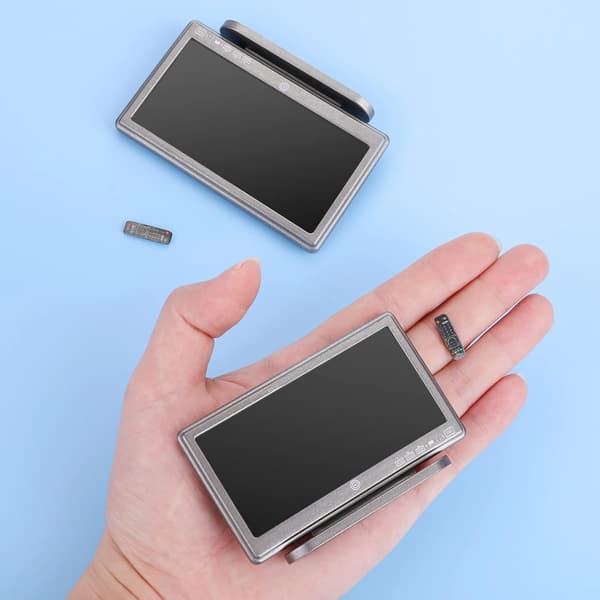 Miniature Dollhouse TV Set, 1:12 Dollhouse Mini TV with Remote Control