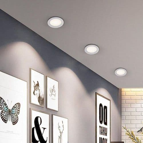 LED innfelt spotlight LED spotlight dimbar 9 W baderom innfelt spotlight