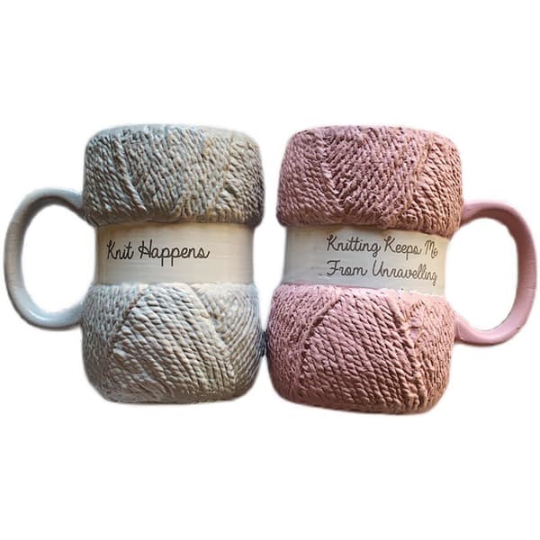 Creative Ceramic Mug Colorful Wool Sugar Milk Coffee Cup Office Cup Blue Blue