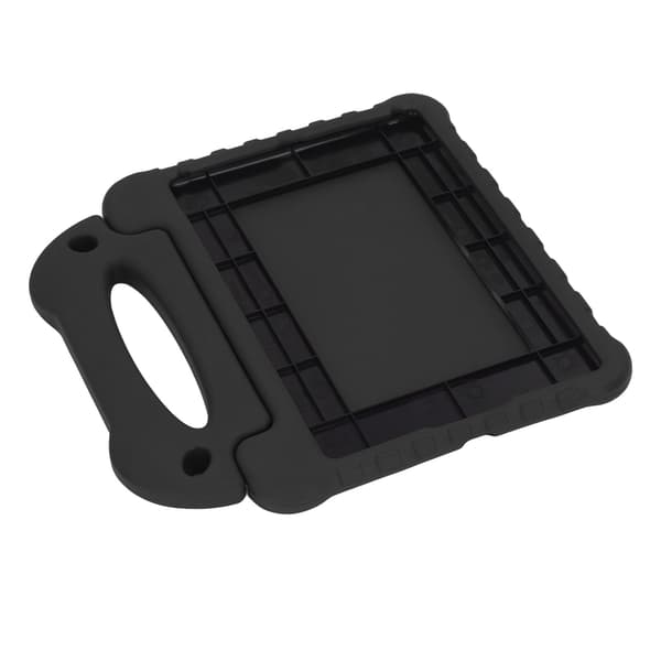 Tablet Case with Handle User-Friendly Shockproof Comfortable Exquisite Feel Precise Cut Protective Cover Black for IOS Tablet 10.2