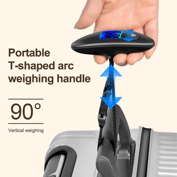 Digital luggage scale, portable digital hanging travel luggage scale, suitcase package weight scale with display