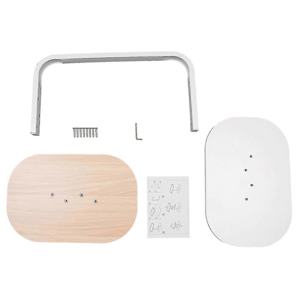 C-format Sidebord Frittstående Sofabord Log Hvit Log White