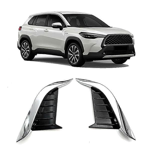För Corolla Cross 2020 2021 ABS Krom Främre Bakre Dimljus Ögonlock Ögonbryn Trim