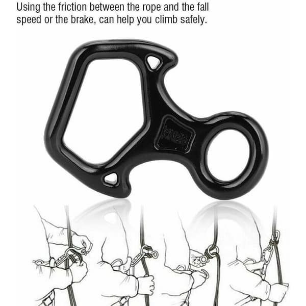 8 Klättring Rappel- Descender Rappel Ring 25KN Klättring Utrustning - Klättring Rappel Enhet