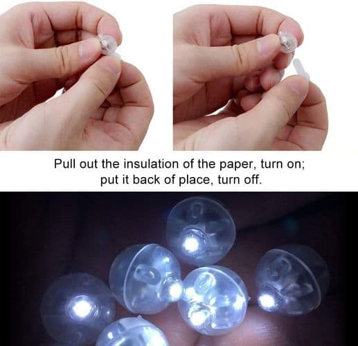 LED-ballonlys, runde LED-ballonlys, hjem til Halloween