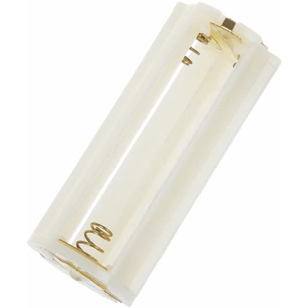 SODIAL(R) 5 stk. runde 3x 1,5V AAA-batteriholdere boks kapacitet hvid