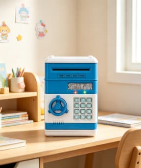Elektronisk passord sparegris minibank safe boks med lys og lyd for barn