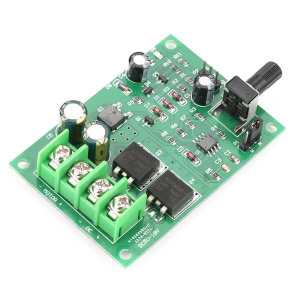 DC5-18V Høyeffekts PWM DC Motor Hastighetsregulator Motordriverkort