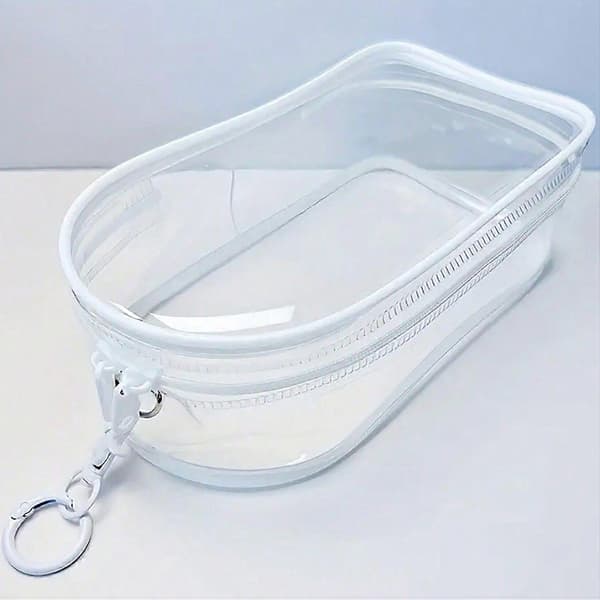 2 stk. dukkeovertræk, PVC støvpose, rejsetaske, vinyl, 19 cm dukkeovertræk (sort/hvid)