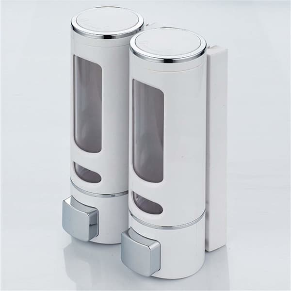 2x Hængende Sæbe Dispenser, 400 ml Vit white