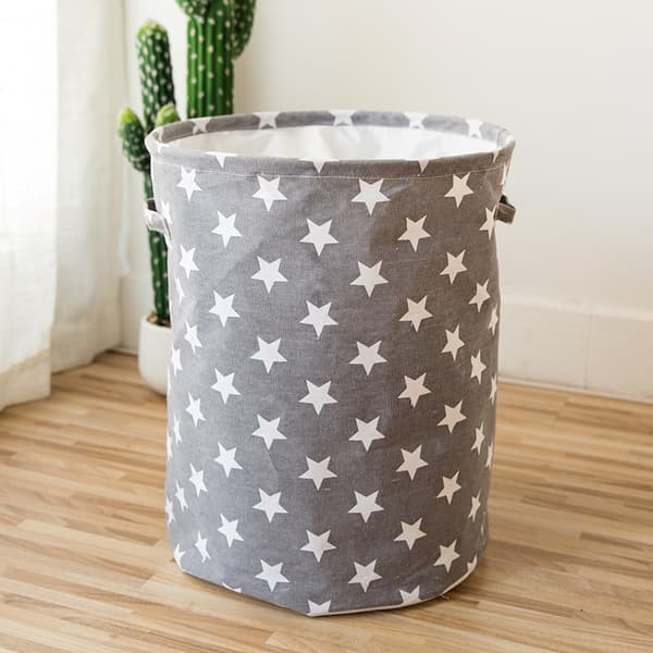 19-inch Freestanding Laundry Hamper with Lid, Foldable Large