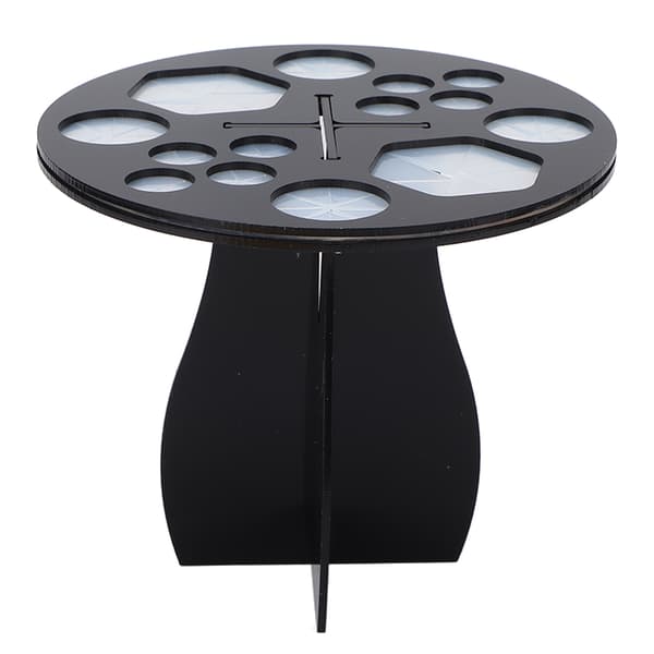 Makeup Brush Drying Rack 14 Holes Multifunctional Makeup Brush Holder for Makeup Black