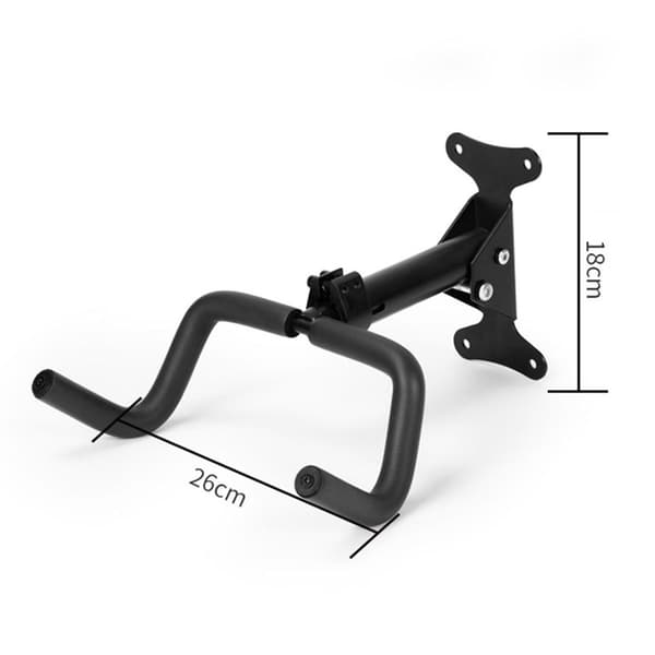 Bicycle wall mount bike rack - angle and wall distance adjustable, foldable, M KLB