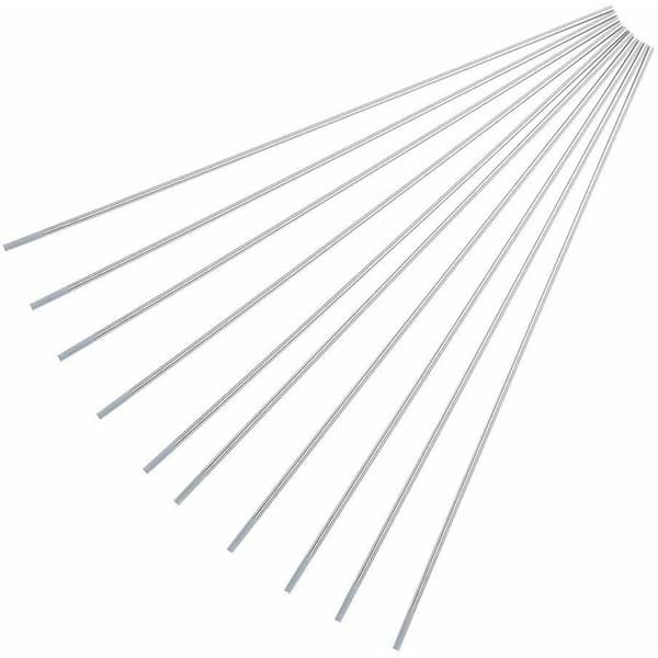 10 stk. WC20 wolframelektroder professionelle rene wolframelektroder til svejsning af rustfrit stål og kulstofstål Størrelse (valgfri) (1,6 mm 175 mm)