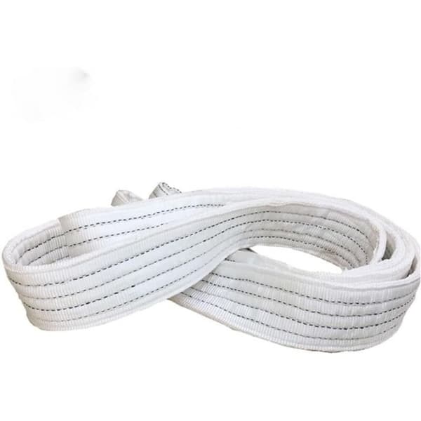 2tx1m Industrial Lifting Belt, Durable, White Flat, for Trailer, Lifting Sling, Load