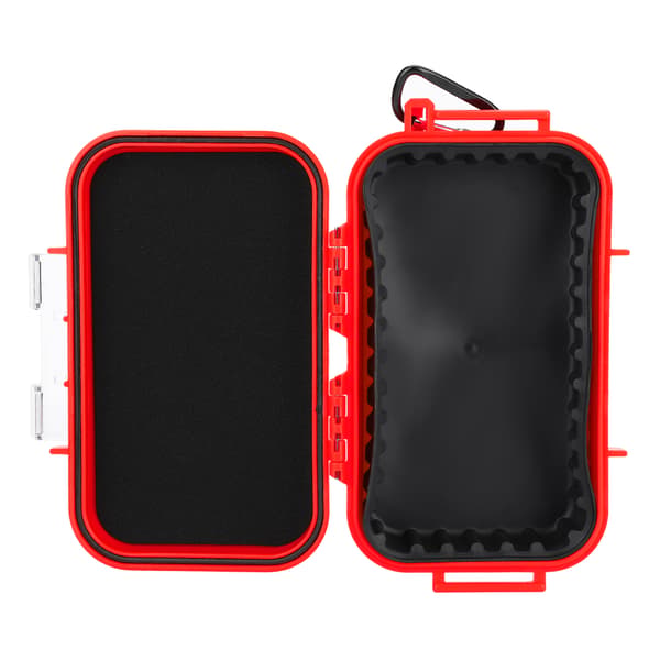 Outdoor Survival Shockproof Waterproof Storage Box Airtight Carry Case Container (Red)