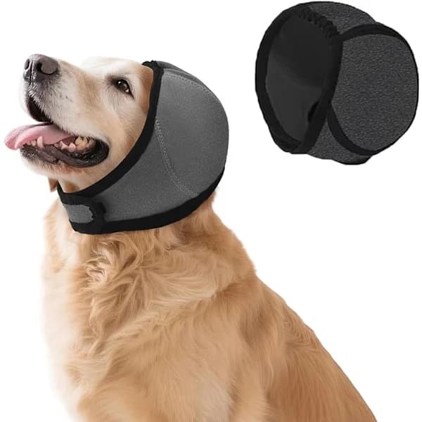 Dog Earmuffs - Noise Cancelling Earmuffs - Comfortable Headband - Shockproof - Thunder Protection - Waterproof - M
