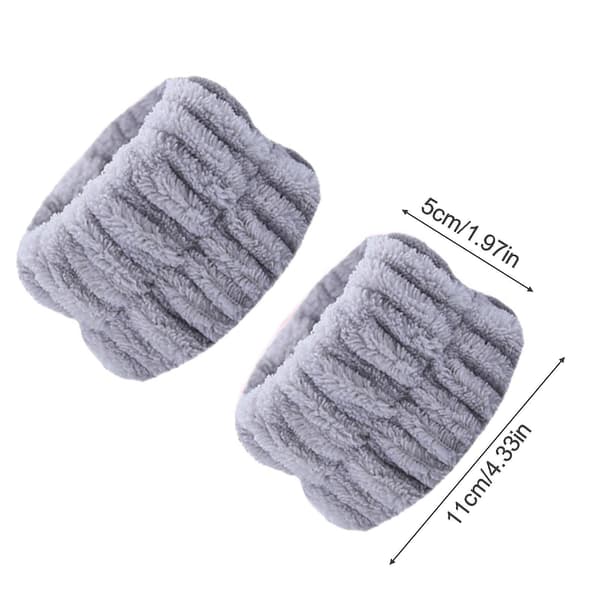 Makeup Ansigtsrensende Håndledsbånd Ansigtsrensende Håndledsrem Makeup Absorberende Håndledsbånd Ansigtsrensende Håndledsbånd Piger Damer Hvid White