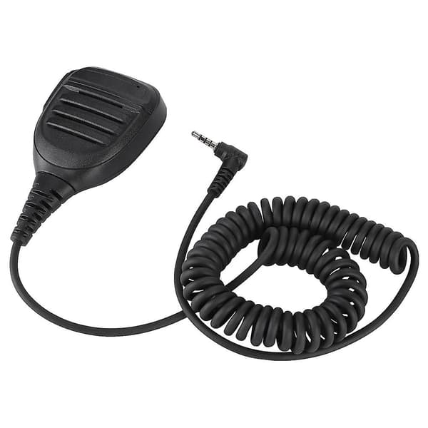 3,5 mm PTT Handheld Walkie Talkie Radio Speaker Microphone For YAESU FT1D FT1XDR FT2DR FT2XDR [DB]