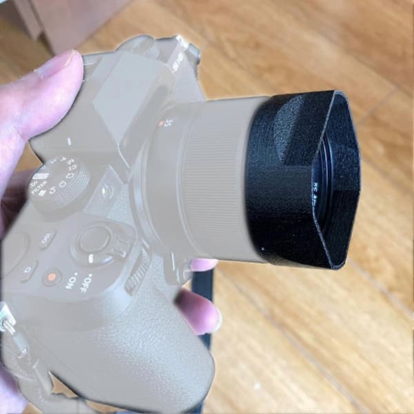 Firkantet metallbajonett solblender for Fuji XC35F2 / XF35F2 / XF23F