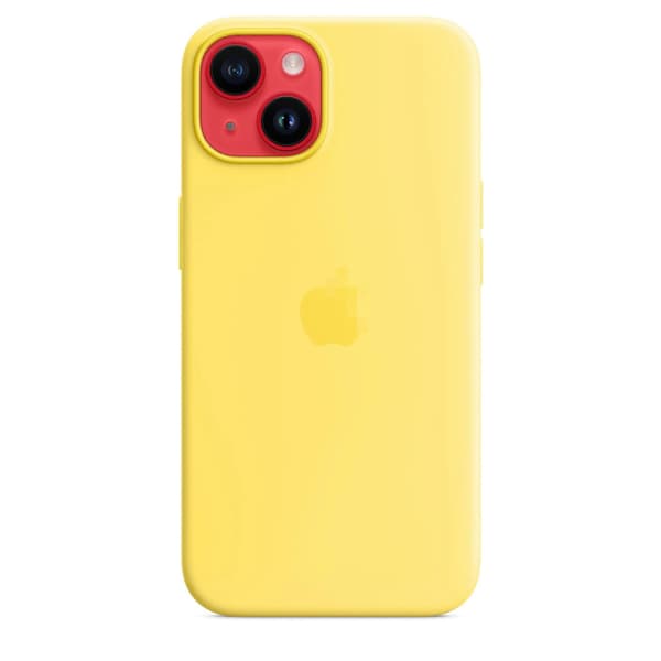 Compatible with iPhone 14 Silicone Case with MagSafe Wireless Fast Charging 6.1\" - Canary Yellow