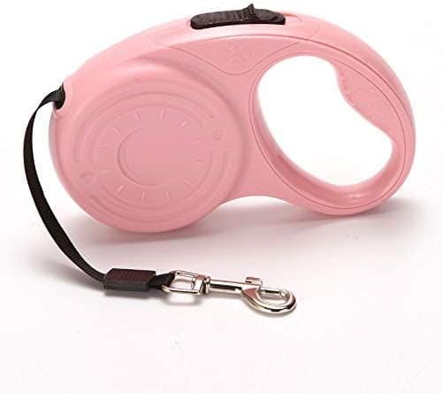 Retractable Dog Leash, 5m Extendable Dog Leash for Training, Walking and Jogging, Expandable Nylon Leash (Red)